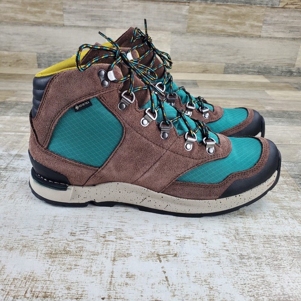 Danner Free Spirit GORE-TEX Mens Hiking Boots Sz 12 Brown Teal Suede Sneakers